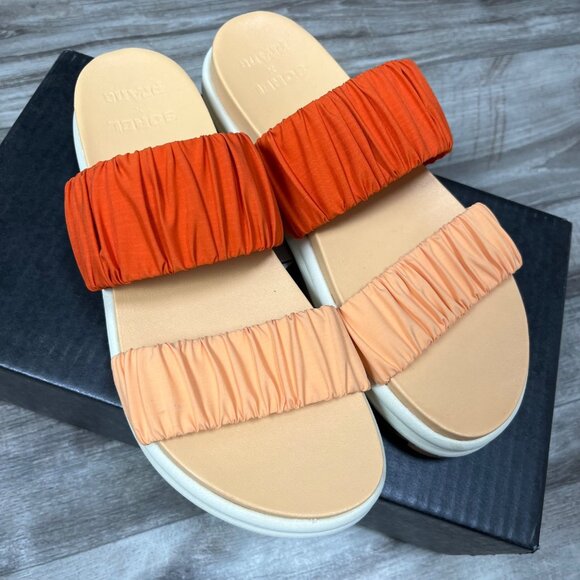 Sorel x Prana Roaming Two Strap Slide Flat Sandals Desert Spark NWT Size 9.5 - Picture 2 of 10